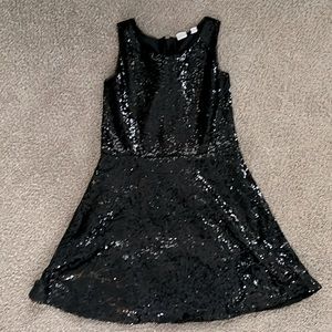 Black sequined dress